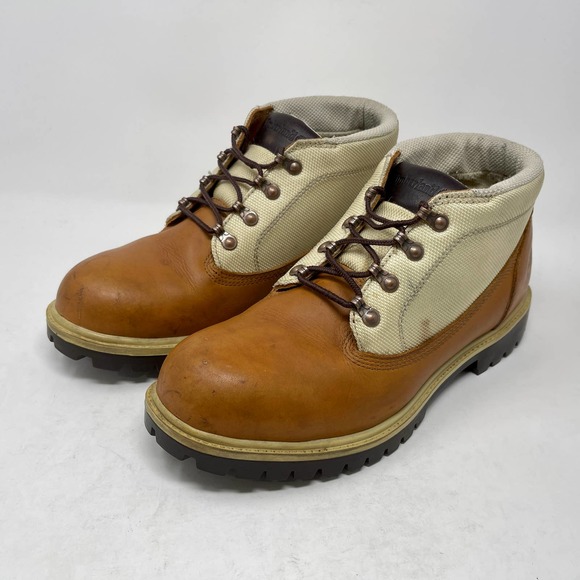Timberland Chukka Boots Mens Sz 11 Tan Leather Uppers 1907:S134 - Picture 5 of 13